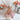 Peach Daisy First Birthday Dress with Matching “1” Party Crown – Baby Girl Outfit for Cake Smash & Photos