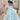 Elsa Snow Queen Dress – Light Blue Frozen Birthday Gown with Starry Sheer Train