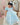 Elsa Snow Queen Dress – Light Blue Frozen Birthday Gown with Starry Sheer Train