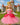 Princess Peach Tutu Dress with Crown, Wand, Gloves & Earrings β Kids Cosplay Costume Birthday Outfit