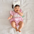 Easter Gingham Pink Romper