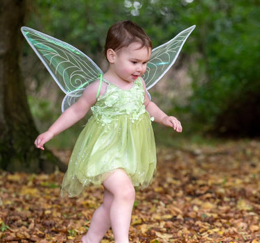 Enchanted Tinker Bell Fairy Costume – Sparkling Green Dress with Wings for Magical Adventures