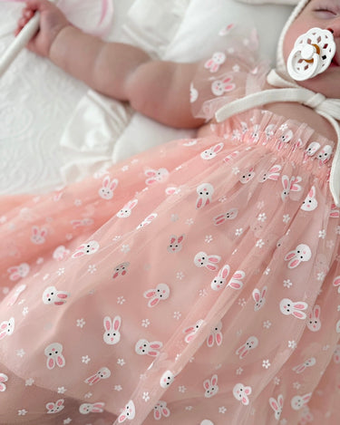 Pink Easter Bunny Tulle Dress