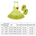 Baby Girl's Christmas Grinchmas Costume Baby Girls Faux Fur Tulle Tutu Dress and Socks Christmas Suit 0-8 Yrs