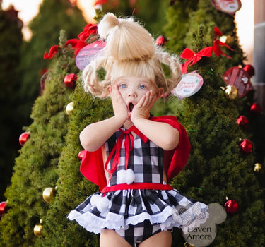 Cindy Lou Inspired Baby Romper 0-2T