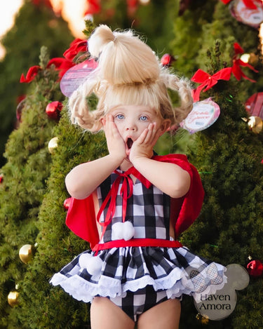 Cindy Lou Inspired Baby Romper 0-2T