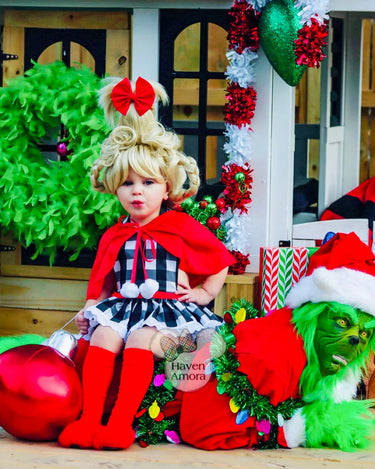 Cindy Lou Inspired Baby Romper 0-2T