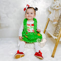 Grinchmas Baby Boys Girls 0-24M Infant Baby Christmas Clothes Set Letter Print Long Sleeve Romper + Fur Plush Suspender Pants/Skirts