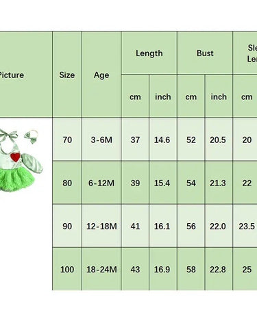 0-18M Baby Girls Christmas Cute Romper 2pcs Outfits Long Sleeve Halter Heart Print Jumpsuits Dress with Headband