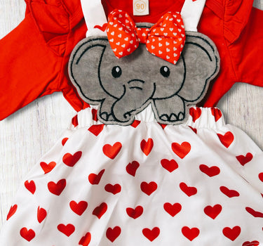 First Valentines Day Baby Romper