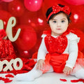 Baby Valentines Day Heart Romper