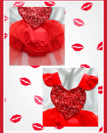 Baby Valentines Day Heart Romper