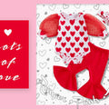 Baby Valentines Day Romper Set