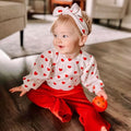 Baby Valentines Day Romper Set