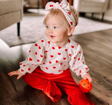 Baby Valentines Day Romper Set