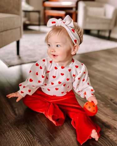 Baby Valentines Day Romper Set