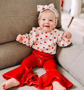 Baby Valentines Day Romper Set