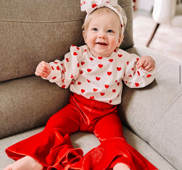 Baby Valentines Day Romper Set