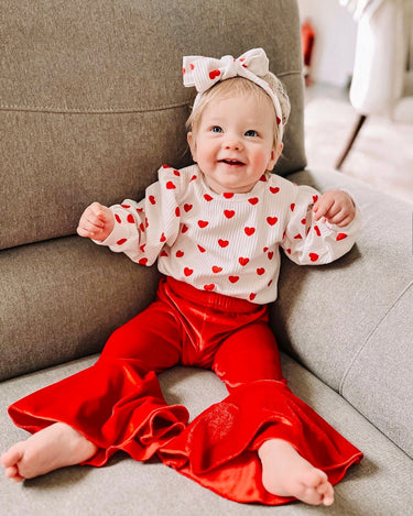 Baby Valentines Day Romper Set