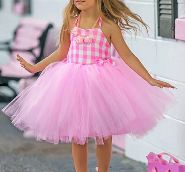 Girls Dolled Up Gingham Tutu Costume