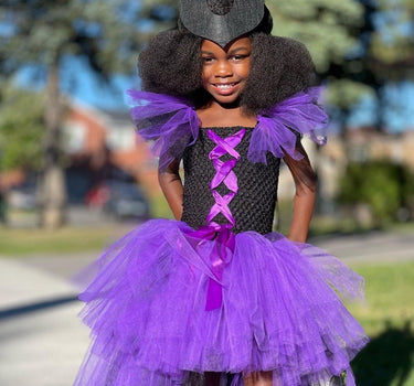 Maleficent Dress Set Infant Baby Toddler Kids Tutu Halloween Birthday