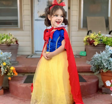 Girls Deluxe Snow White Inspired Costume Dress