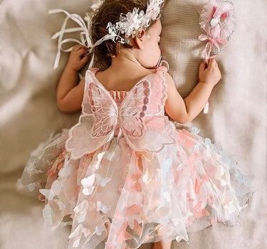 Baby Rainbow Butterfly Dress