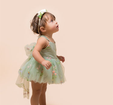 Sugar Plum Forest Green Romper & Dress