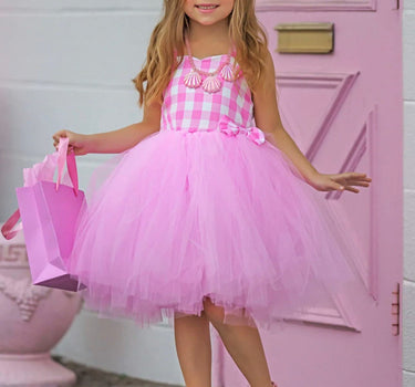 Girls Dolled Up Gingham Tutu Costume