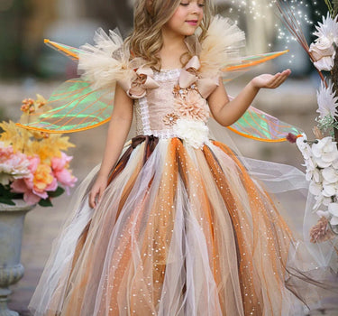 Golden Fairy Sparkle Tutu Costume Dress