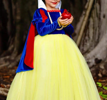 Girls Velvet Snow White Inspired Costume Dress