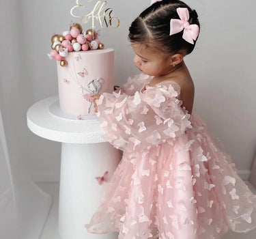 BEST SELLING Pink Birthday Butterfly Dress