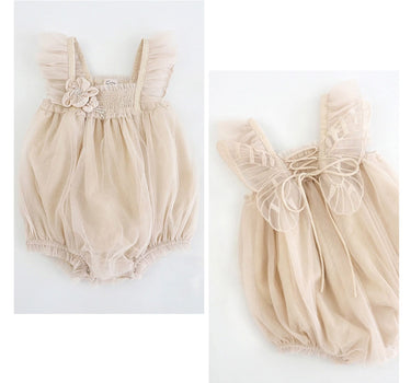 Baby Butterfly Fairy Romper- Vanilla