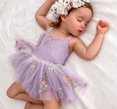 Sugar Plum Lavender Romper