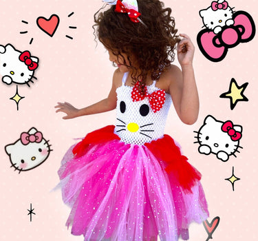 Kitty, Hello Tutu Dress With Headband