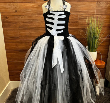 White Black Skeleton Halloween Costume