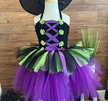 Purple and Black Witch Tutu Costume