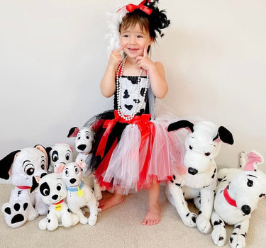 Deluxe Cruella Inspired Tutu Dress