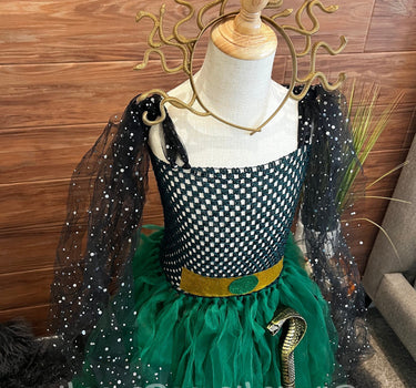 Green Medusa Costume with Headpiece