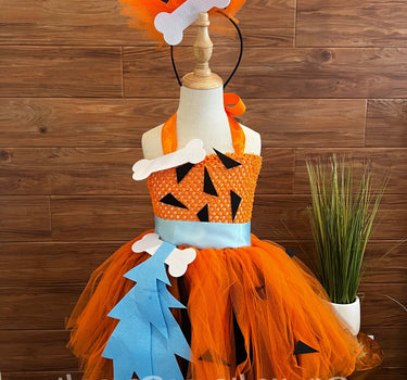 Pebbles Flintstones Costume with Bow