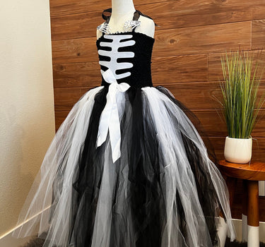 White Black Skeleton Halloween Costume