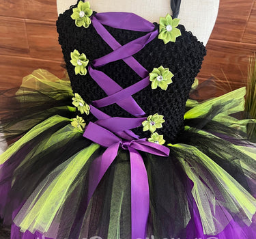 Purple and Black Witch Tutu Costume