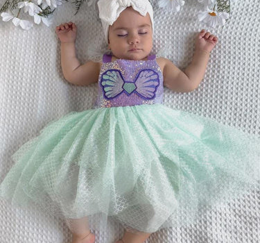 Mini Baby Mermaid Luxe Princess Birthday Party Dress