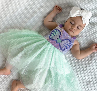 Mini Baby Mermaid Luxe Princess Birthday Party Dress