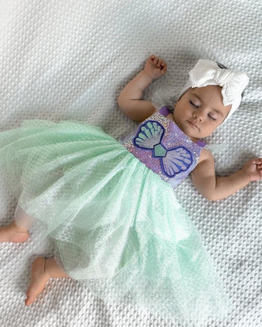 Mini Baby Mermaid Luxe Princess Birthday Party Dress