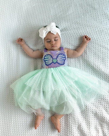 Mini Baby Mermaid Luxe Princess Birthday Party Dress