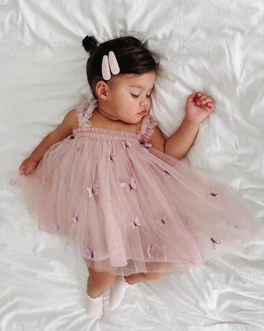 Butterfly Baby Dress for First Birthday/Cake Smash - Handcrafted Delight for Your Little Angel