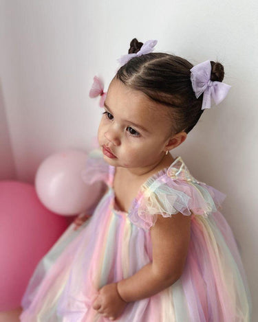 Pastel Fairy Wings Dress – Baby Girl Birthday Tutu for Cake Smash & Photos