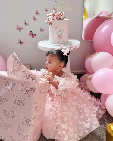 Pink Butterfly Birthday Dress- BEST SELLING
