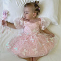 Luxe Sequin Butterfly Dress – Pink Tulle Birthday & Party Outfit
